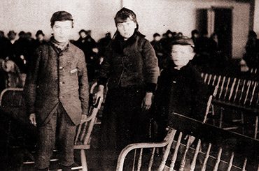 Annie Moore and brothers, Ellis Island
