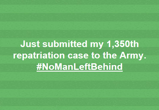 No Man Left Behind - 1350 cases
